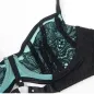Preview: Green patent leather mesh zipper bra set L/XL – Subblime