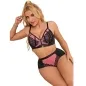 Preview: Pink Patent Leather Mesh Zipper Bra Set L/Xl – Sublime