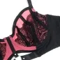 Preview: Pink Patent Leather Mesh Zipper Bra Set L/Xl – Sublime