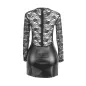 Preview: Long-sleeved dress with black lace L/XL – Subblime