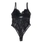 Preview: Spitzen-Bodysuit Mit Unterteilverschluss Schwarz S/M – Subblime