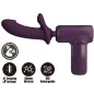 Preview: Purple massager with 5 thrust modes, silicone material and USB charging.