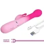 Preview: Dejon 3 In 1 Multifunktions-Rabbit-Vibrator Rosa | Pretty Love