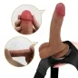 Preview: Harness Mit Vibrierendem Und Squirting-Dildo 15.5cm Braun – Pretty Love