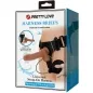 Preview: Harness Mit Vibrierendem Und Squirting-Dildo 15.5cm Braun – Pretty Love