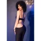 Preview: Top Set Mit Goldenen Details L Schwarz – Chilirose