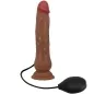 Preview: Kyton Universal Harness With Squirting Dildo 19cm Brown – Pretty Love