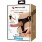 Preview: Kyton Universal Harness With Squirting Dildo 19cm Brown – Pretty Love