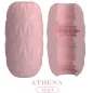 Preview: Pink, textured silicone object, geometric on the outside, complex patterns on the inside. Text: "ATHENA ALICE".