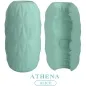 Preview: Zwei grüne, geometrisch gemusterte Objekte, eines geschlossen, das andere zeigt ein komplexes Innenmuster. Text: "ATHENA ALICE".