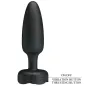 Preview: Tarion Anal Plug with LED Light Black 12.5cm – Pretty Love