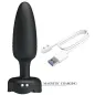 Preview: Tarion Anal Plug with LED Light Black 12.5cm – Pretty Love