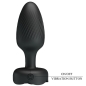Preview: PRETTY LOVE - VARIAN ANAL PLUG MIT LED-LICHT SCHWARZ 10,8 CM