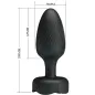 Preview: Varian Anal Plug with LED Light Black 10.8cm – Pretty Love