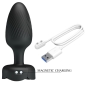 Preview: PRETTY LOVE - VARIAN ANAL PLUG MIT LED-LICHT SCHWARZ 10,8 CM