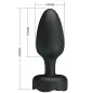 Preview: Osborn Anal Plug Mit Led Licht Schwarz 9.8cm – Pretty Love