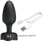 Preview: Osborn Anal Plug Mit Led Licht Schwarz 9.8cm – Pretty Love