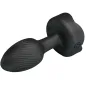 Preview: Olman Anal Plug with LED Light Black 8.8cm – Pretty Love