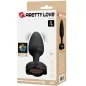 Preview: Olman Anal Plug with LED Light Black 8.8cm – Pretty Love