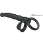 Preview: Tatum Vibro Penis Ring with Plug, 10 Modes, Black – Pretty Love