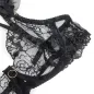 Preview: Spitzen-Bh Und Strumpfband-Set Schwarz L/Xl – Subblime
