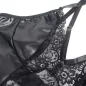 Preview: Leather Dress with Floral Lace Black L/XL – Subblime