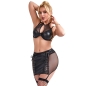 Preview: SUBBLIME - 957599 LEDER-BH UND ROCK-SET SCHWARZ L/XL