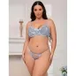 Preview: Bh- Und Slip-Set Mit Blumenstickerei Himmelblau L/Xl – Subblime