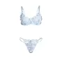 Preview: Bh- Und Slip-Set Mit Blumenstickerei Himmelblau L/Xl – Subblime