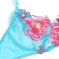 Preview: Bh- Und Strumpfgürtel-Set Mit Blumenstickerei Rosa S/M – Subblime