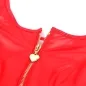 Preview: Lederkleid Mit Herz-Reissverschluss Rot S/M – Subblime