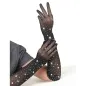 Preview: 957469shine Transparent Gloves Black S/M – Subblime
