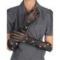 Preview: 957469shine Transparent Gloves Black S/M – Subblime