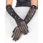 Preview: 957469shine Transparent Gloves Black S/M – Subblime