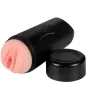 Preview: Black cylindrical device with removable lid and pink insert.