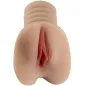 Preview: Ein hautfarbener Masturbator in Form eines weiblichen Intimbereichs.