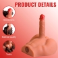 Preview: XISE - PEEL DILDO ASS REALISTISCHER DILDO-MASTURBATOR VORDERE POSITION MIT STOSSDÄMPFUNG 17,5 CM