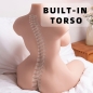 Preview: XISE - ORGANISIERTER, REALISTISCHER WEIBLICHER TORSO MIT STOSSENDER 71 CM