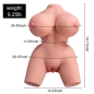 Preview: XISE - FRIEDA REALISTISCHER WEIBLICHER TORSO MIT VIBRATION 36 CM