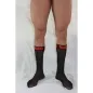 Preview: Dünne Socken Einheits Schwarz/Rot – Macho