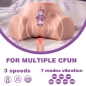 Preview: XISE - FENNIE SHAKING REALISTISCHER MULTIPOSITIONS-MASTURBATOR FÜR VAGINA UND ANUS MIT VIBRATION