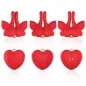 Preview: Armony - Magnetic Nipple Clamps With Vibration Butterfly Shape Red