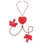 Preview: Armony - Magnetic Nipple Clamps With Vibration Butterfly Shape Red
