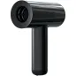 Preview: Black, modern T-shaped hair dryer with a smooth, glossy finish.
