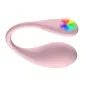 Preview: Pink, curved device with rainbow light at one end.