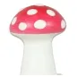 Preview: Red mushroom with white spots, stylized and rendered in three dimensions, on a white background.