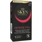 Preview: Black packaging of SKYN Intense Feel condoms, 10 pieces, non-latex, with textured surface.