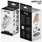 Preview: Silbernes Schloss Peniskäfig Metall M – Addicted Toys Locked