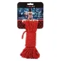 Preview: Rotes BDSM-Seil von CalExotics, 10 Meter lang, auf Verpackung mit Bild einer Person von hinten.