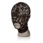 Preview: Mannequin with a black lace mask covering the face, with an opening for the mouth.